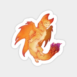 Fire Blossom Dragon Sticker